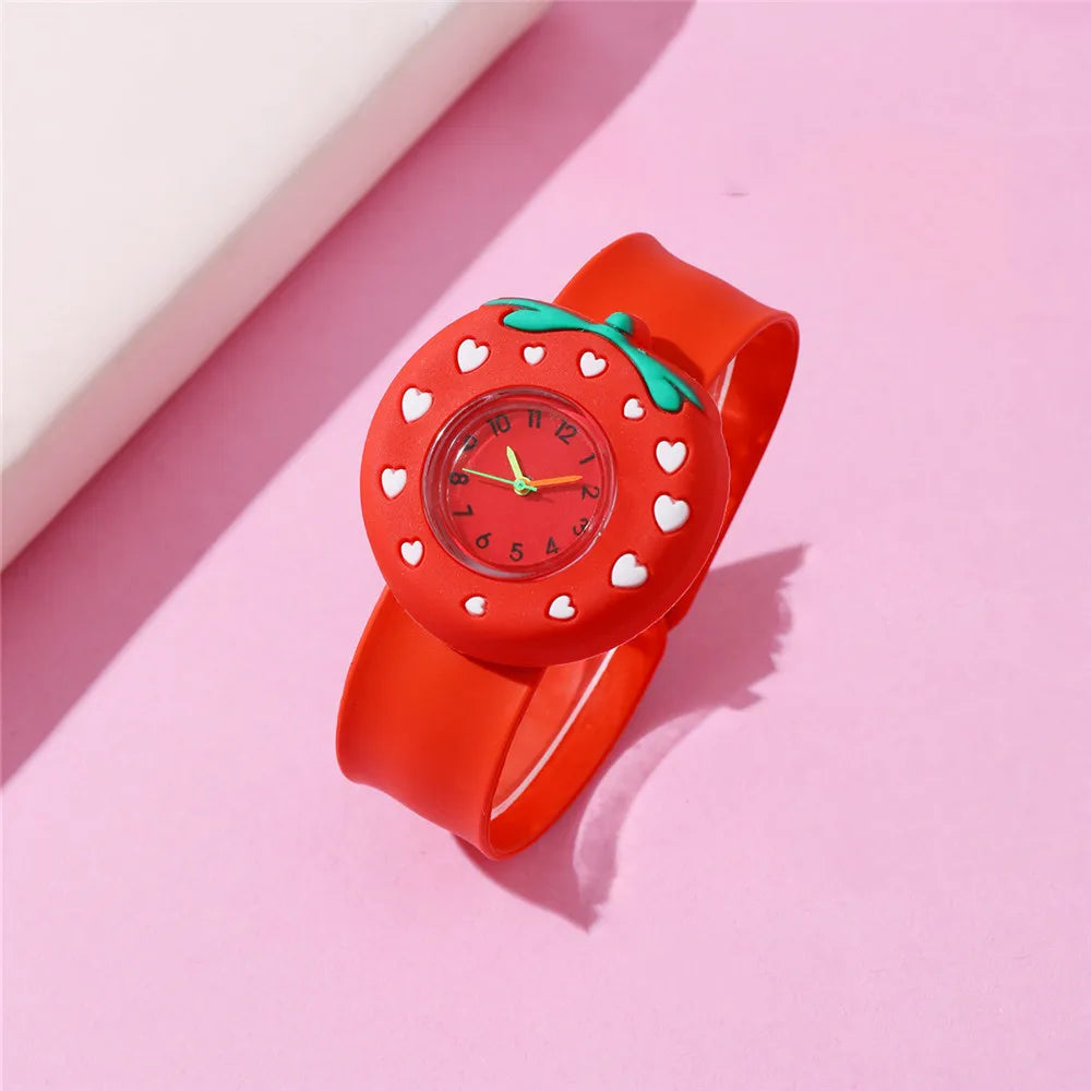 Cartoon Style Butterfly Buckle Quartz Kids Watches