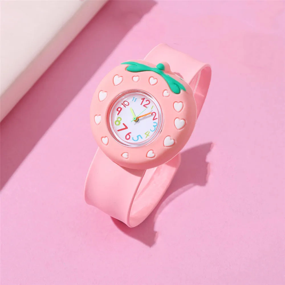 Cartoon Style Butterfly Buckle Quartz Kids Watches