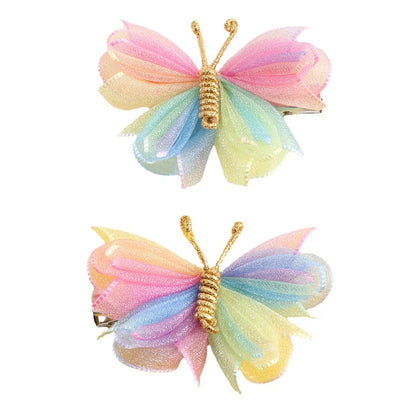 Kid'S Cartoon Style Butterfly Cloth Knitting Hair Clip