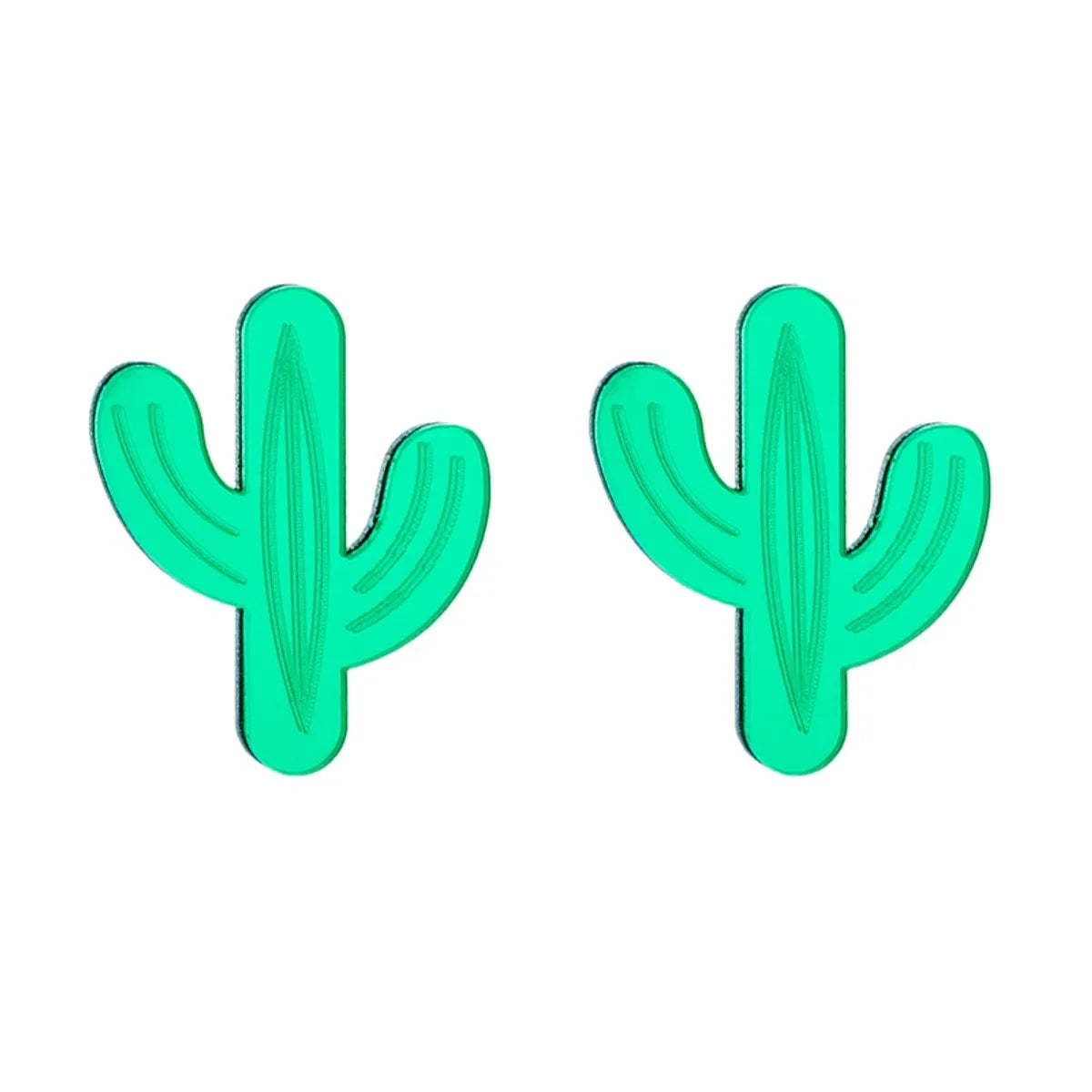 Cartoon Style Cactus Arylic Women's Ear Studs