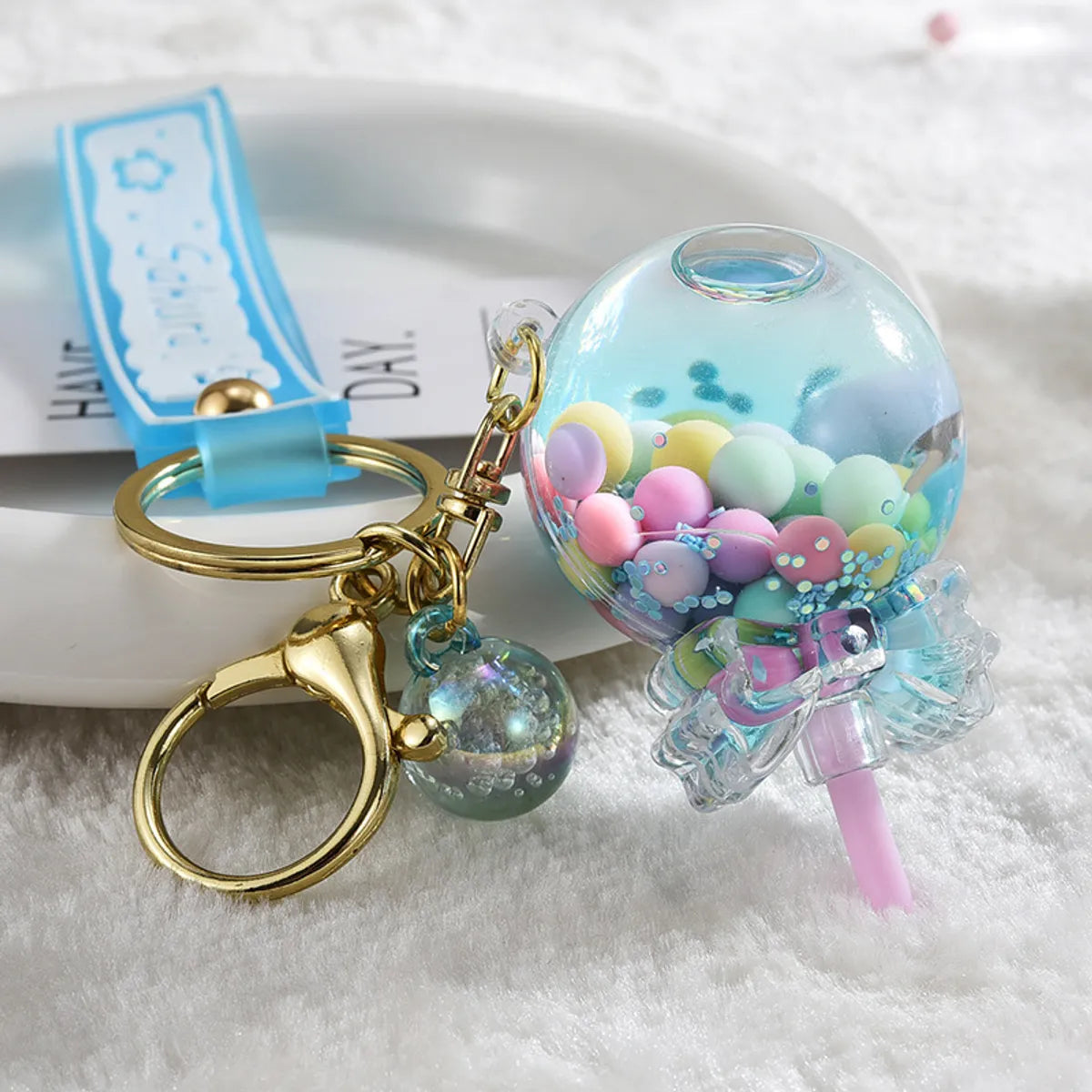 Cartoon Style Candy Arylic Women'S Bag Pendant Keychain