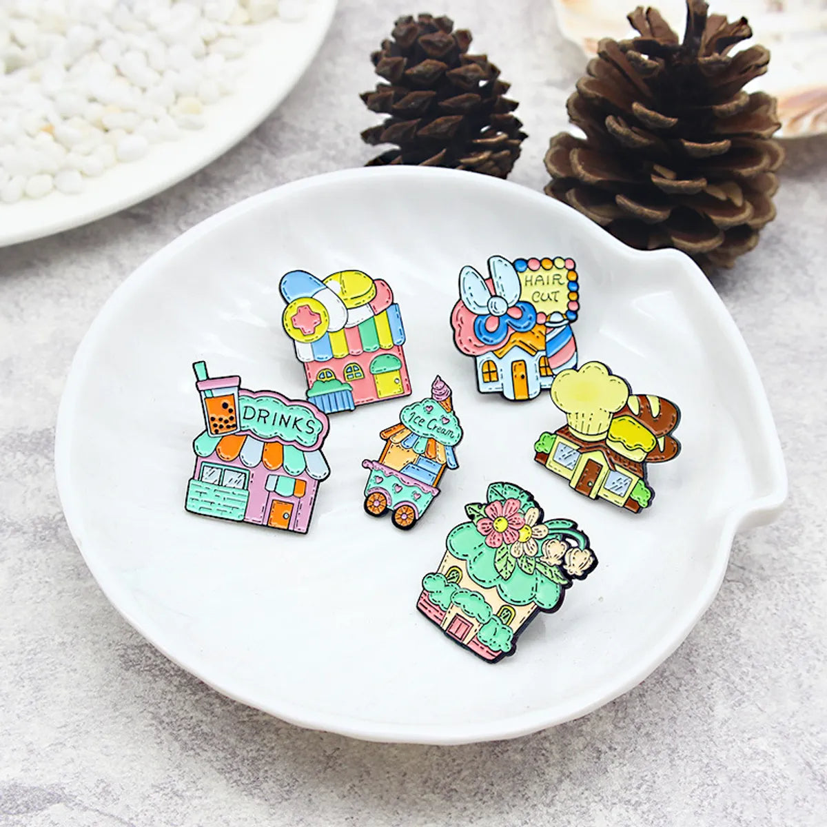 Cartoon Style Cartoon Alloy Enamel Unisex Brooches