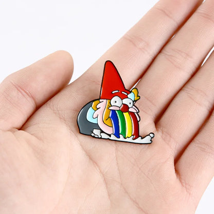 Cartoon Style Cartoon Alloy Stoving Varnish Unisex Brooches