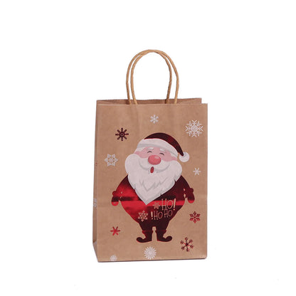 Cartoon Style Cartoon Brown Paper Christmas Party Gift Bags