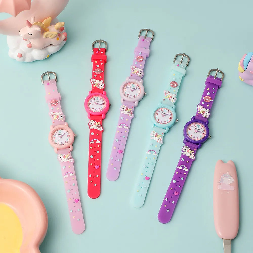 Cartoon Style Cartoon Buckle Quartz Kids Watches