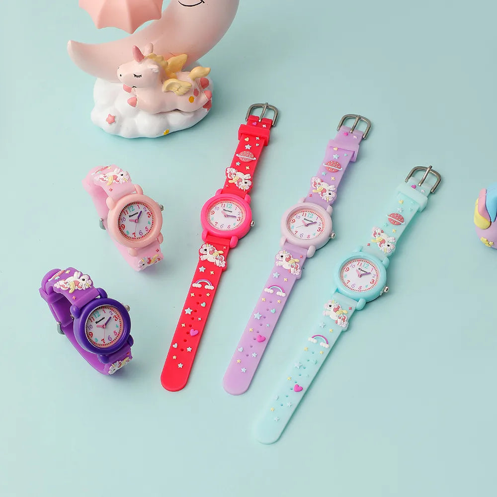 Cartoon Style Cartoon Buckle Quartz Kids Watches