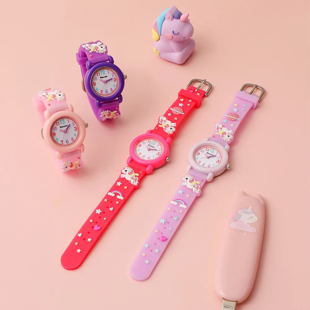 Cartoon Style Cartoon Buckle Quartz Kids Watches