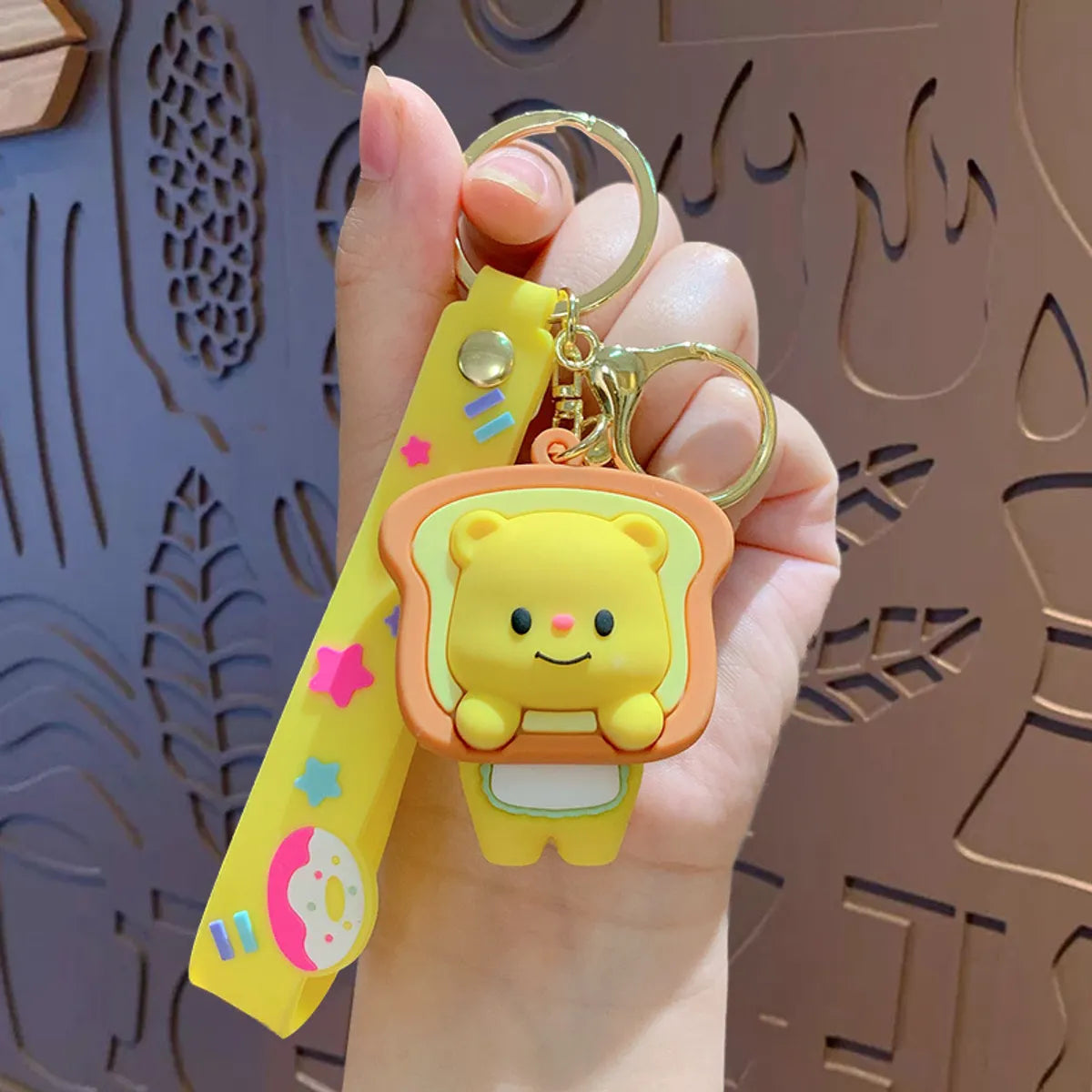 Cartoon Style Cartoon Character Bear PVC Alloy Women'S Keychain