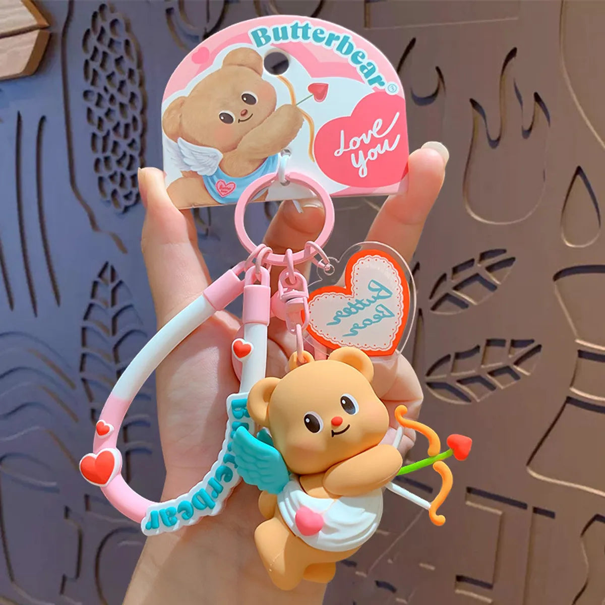 Cartoon Style Cartoon Character Bear PVC Alloy Women'S Keychain