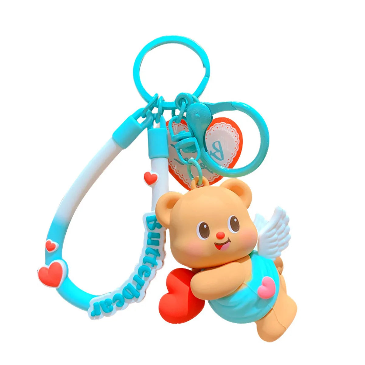 Cartoon Style Cartoon Character Bear PVC Alloy Women'S Keychain