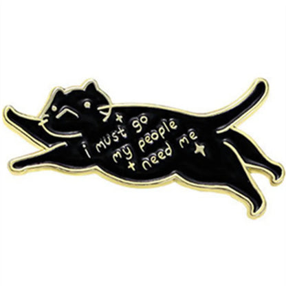 Cartoon Style Cartoon Dog Cat Alloy Unisex Brooches Collar Pin