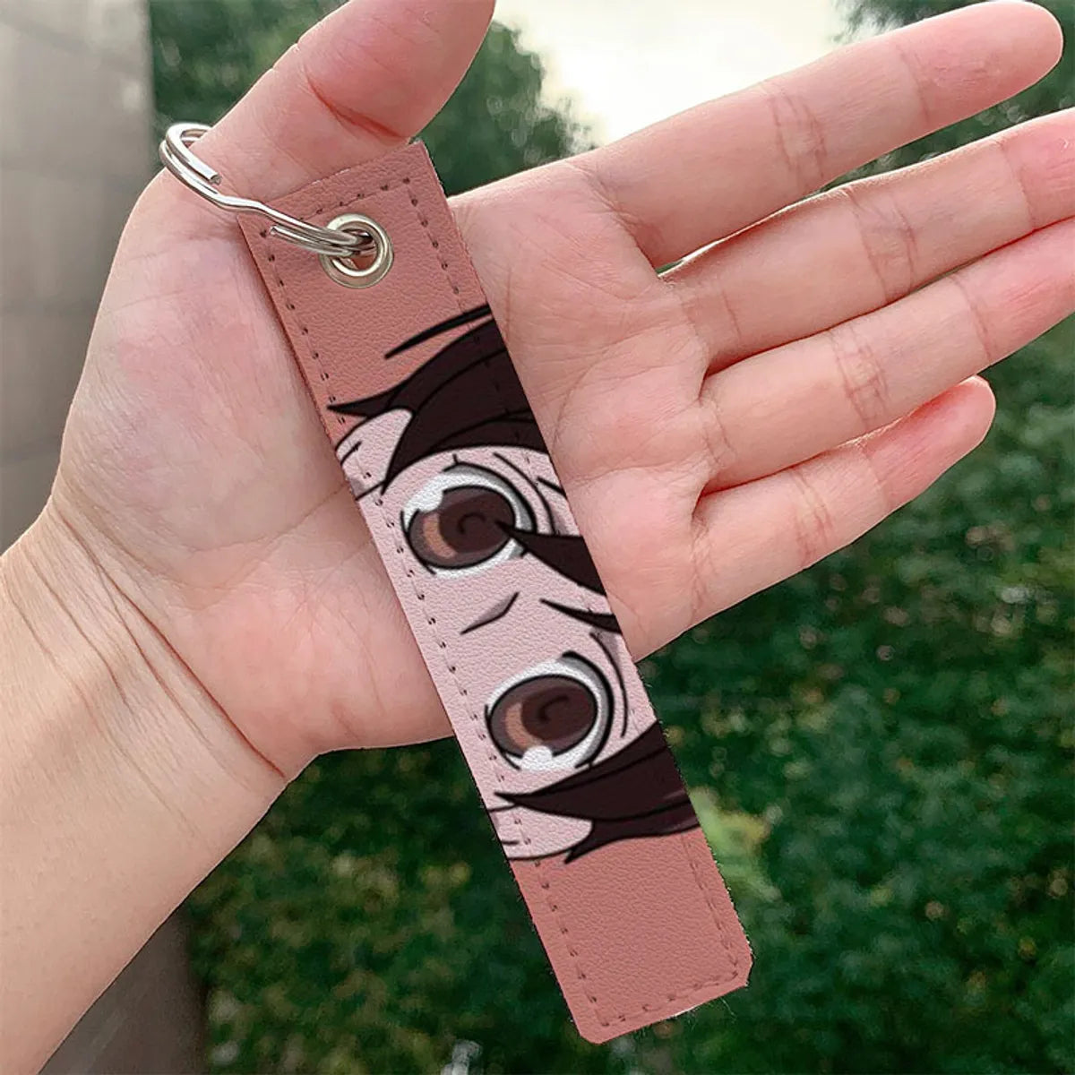 Cartoon Style Cartoon Pu Leather Printing Bag Pendant Keychain