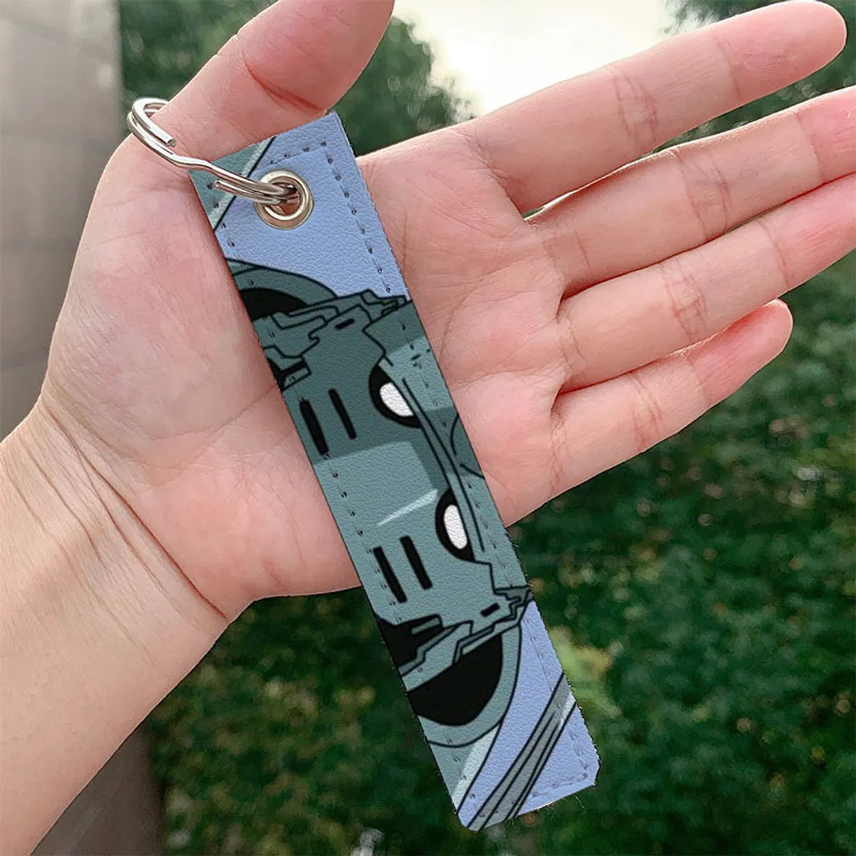 Cartoon Style Cartoon Pu Leather Printing Bag Pendant Keychain