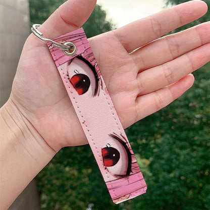 Cartoon Style Cartoon Pu Leather Printing Bag Pendant Keychain