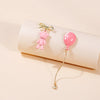 1 Pair Cartoon Style Cat Asymmetrical Enamel Plating Alloy Drop Earrings