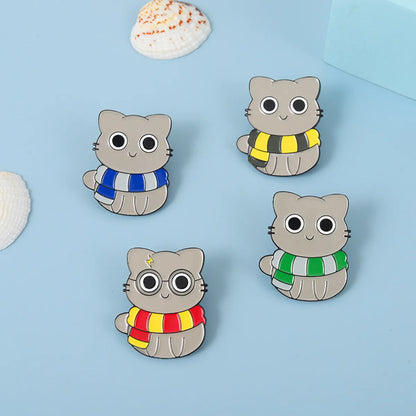 Cartoon Style Cat Alloy Plating Unisex Brooches