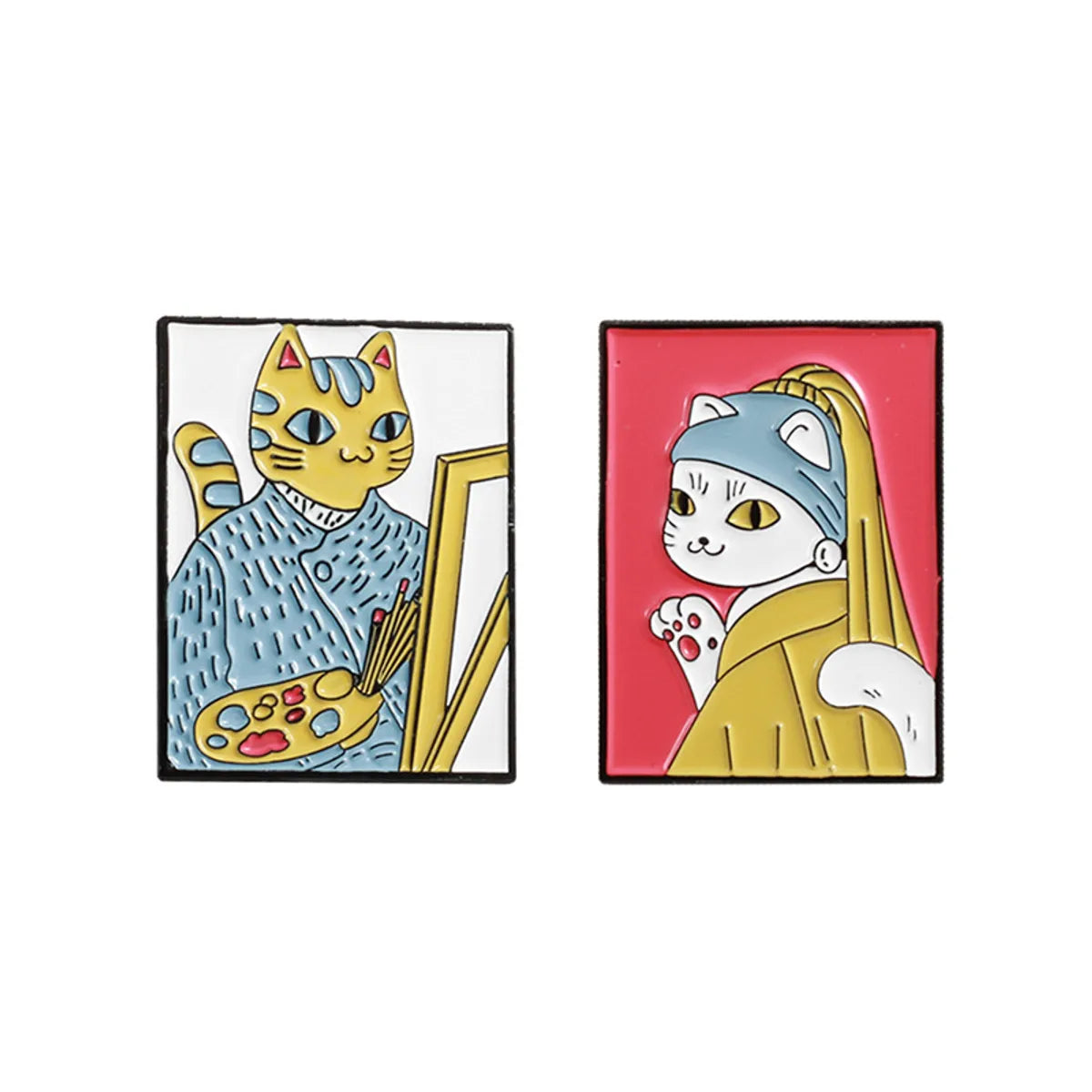 Cartoon Style Cat Alloy Unisex Brooches