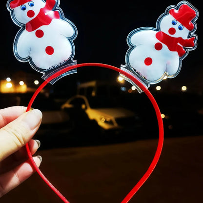 Cartoon Style Christmas Tree Snowman Plastic Hair Band 1 Piece