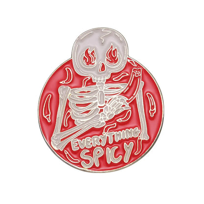 Cartoon Style Classic Style Cross Pumpkin Skull Alloy Stamping Stoving Varnish Plating Unisex Brooches