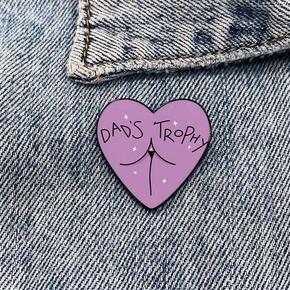 Cartoon Style Color Block Alloy Printing Unisex Brooches