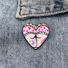 Cartoon Style Color Block Alloy Printing Unisex Brooches
