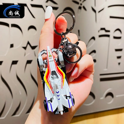 Cartoon Style Color Block Metal Painted Unisex Keychain