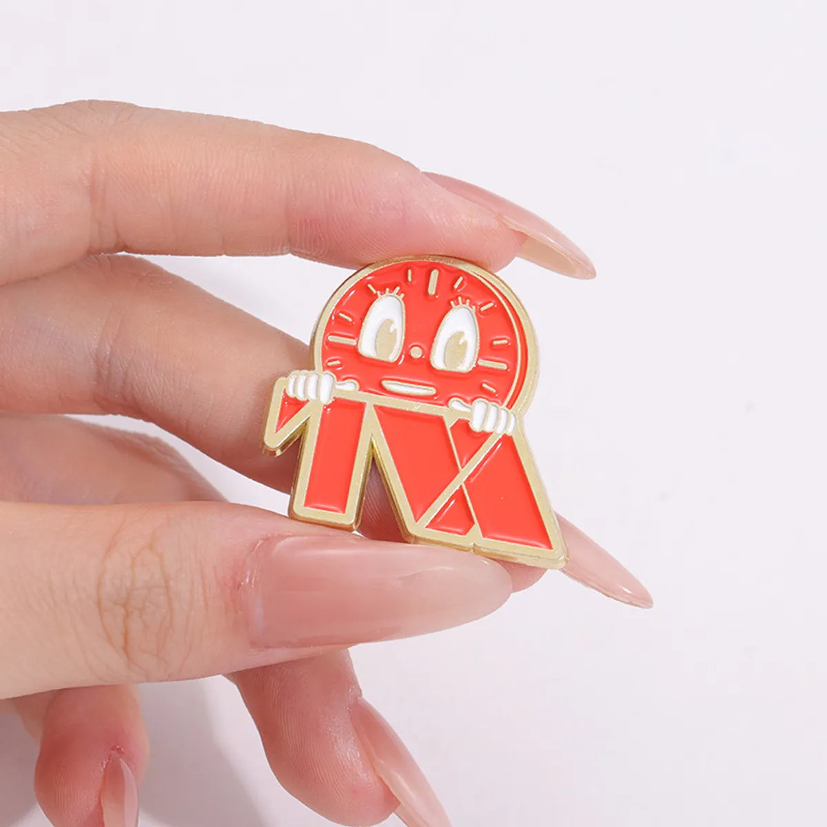 Cartoon Style Cowboy Style Letter Funny Expression Emoji Face Alloy Stamping Stoving Varnish Plating Unisex Badge Brooches Collar Pin