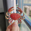 Cartoon Style Crab Alloy Plating Women'S Brooches