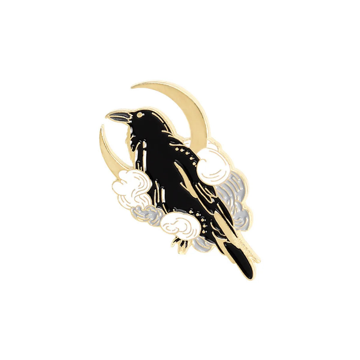 Cartoon Style Crow Bird Alloy Stamping Stoving Varnish Plating Unisex Brooches