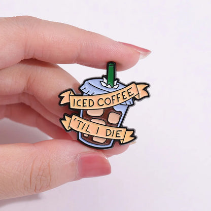 Cartoon Style Cup Alloy Plating Unisex Brooches