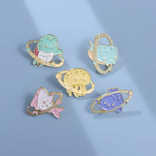 Cartoon Style Cute Animal Alloy Plating Unisex Brooches