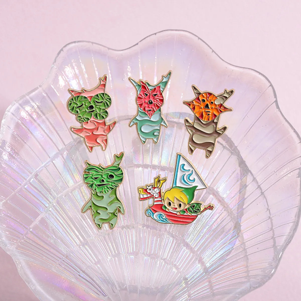 Cartoon Style Cute Animal Alloy Stamping Stoving Varnish Plating Unisex Brooches