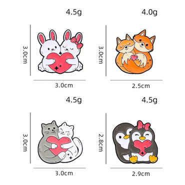 Cartoon Style Cute Animal Alloy Stamping Stoving Varnish Plating Unisex Brooches