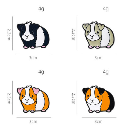 Cartoon Style Cute Animal Alloy Stamping Stoving Varnish Plating Unisex Brooches