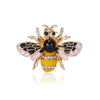 Cartoon Style Cute Animal Insect Bee Alloy Enamel Plating Inlay Rhinestones Unisex Brooches