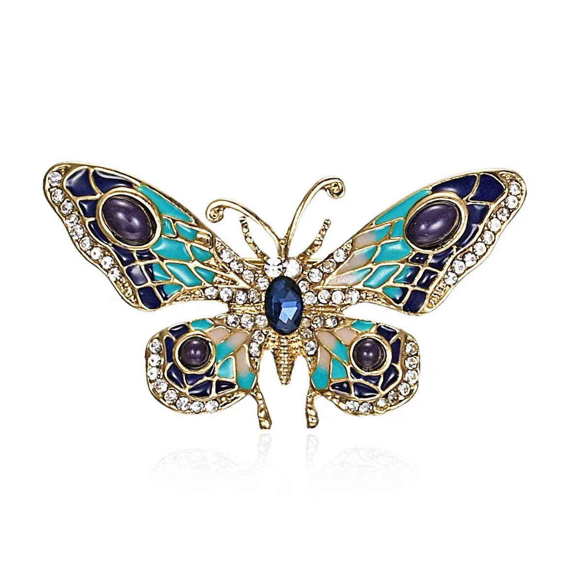 Cartoon Style Cute Animal Insect Bee Alloy Enamel Plating Inlay Rhinestones Unisex Brooches