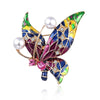 Cartoon Style Cute Animal Insect Bee Alloy Enamel Plating Inlay Rhinestones Unisex Brooches