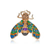 Cartoon Style Cute Animal Insect Bee Alloy Enamel Plating Inlay Rhinestones Unisex Brooches