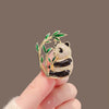 Cartoon Style Cute Animal Insect Bee Alloy Enamel Plating Inlay Rhinestones Unisex Brooches