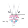 Cartoon Style Cute Animal Mermaid Alloy Plating Girl'S Pendant Necklace