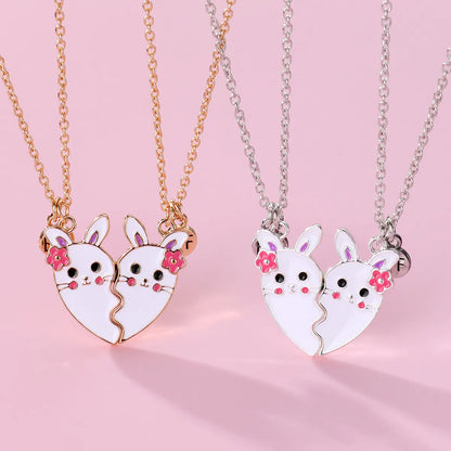 Cartoon Style Cute Animal Mermaid Alloy Plating Girl'S Pendant Necklace