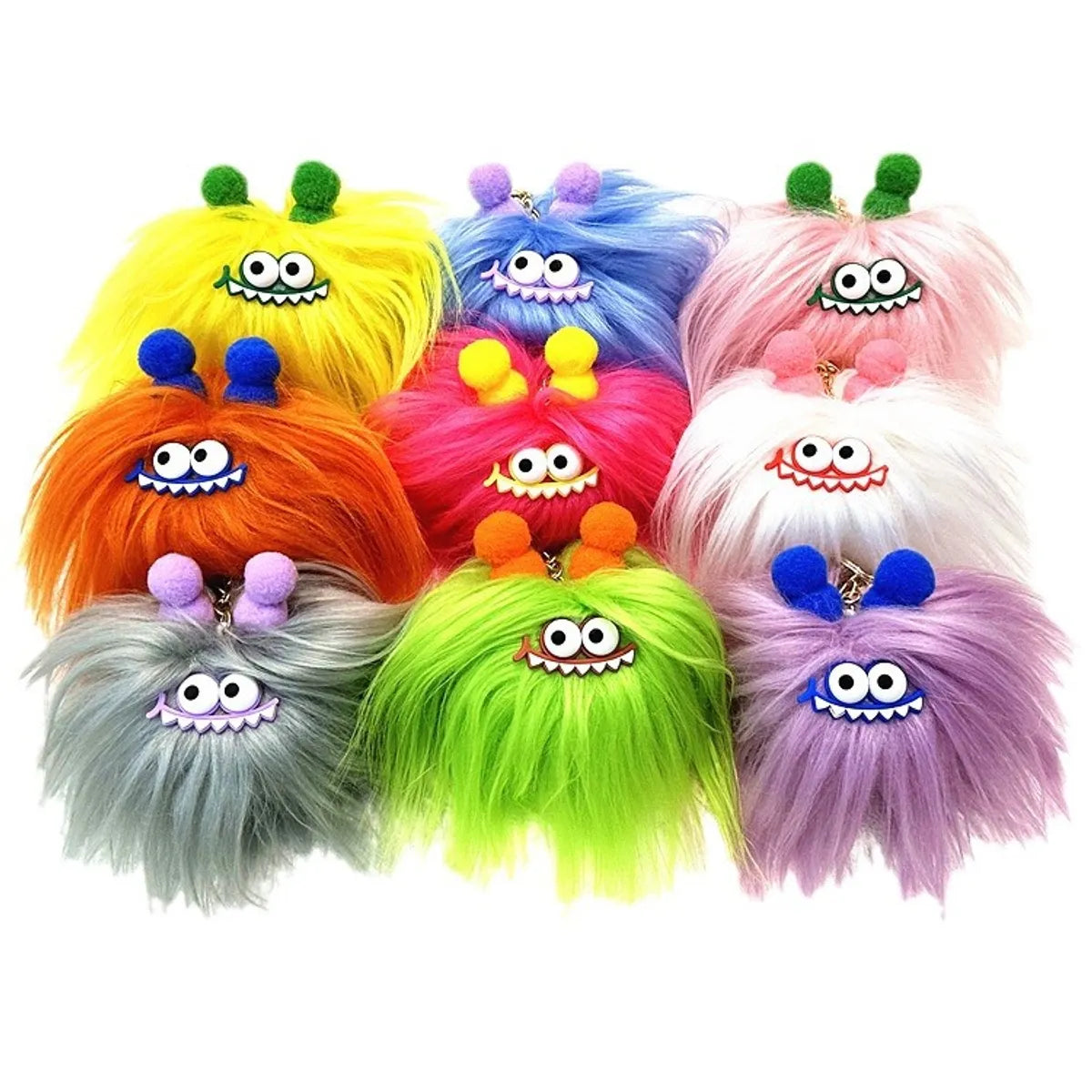 Cartoon Style Cute Animal Monster Plush Unisex Keychain