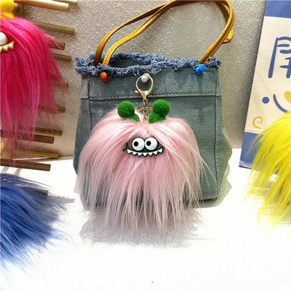 Cartoon Style Cute Animal Monster Plush Unisex Keychain