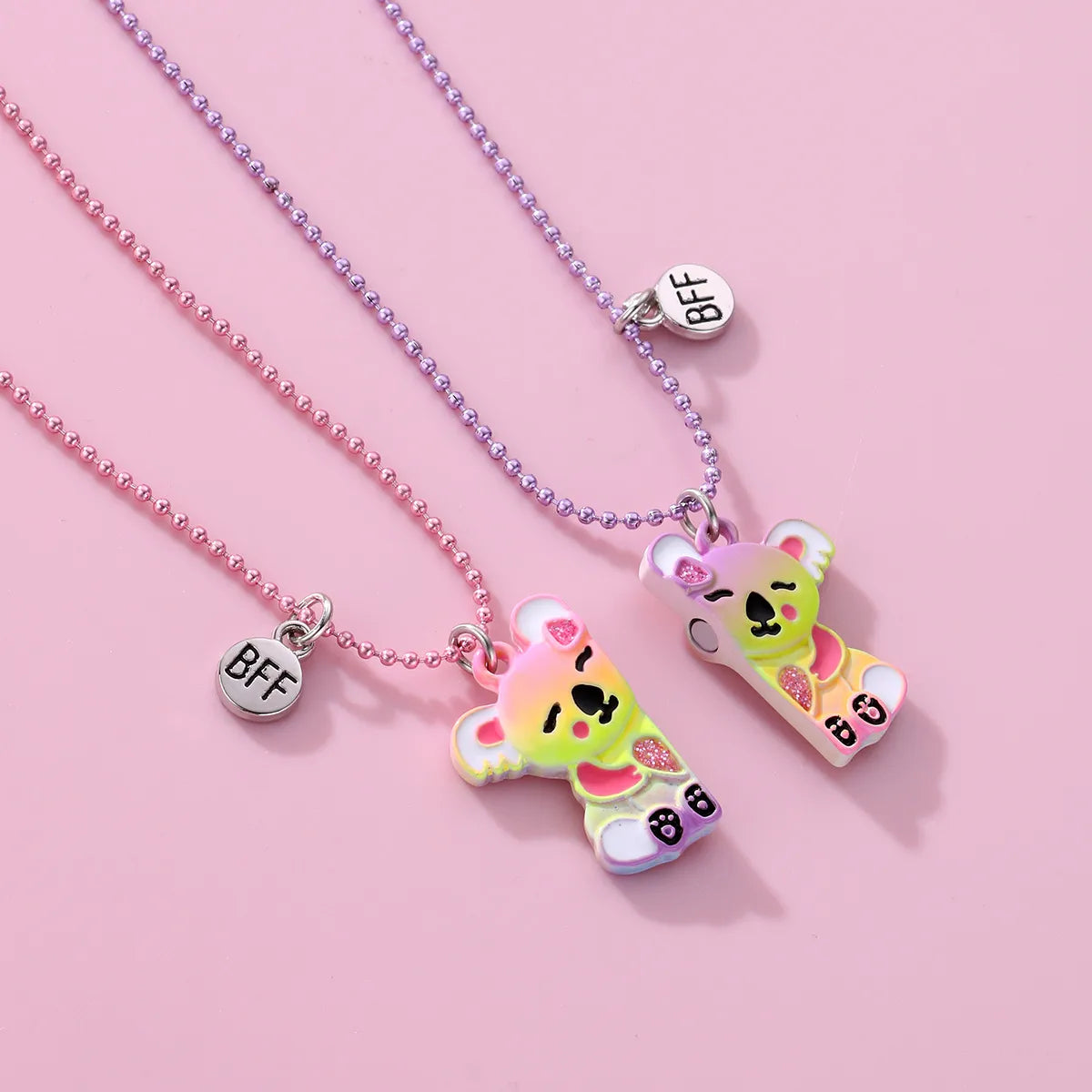 Cartoon Style Cute Bear Alloy Girl'S Pendant Necklace