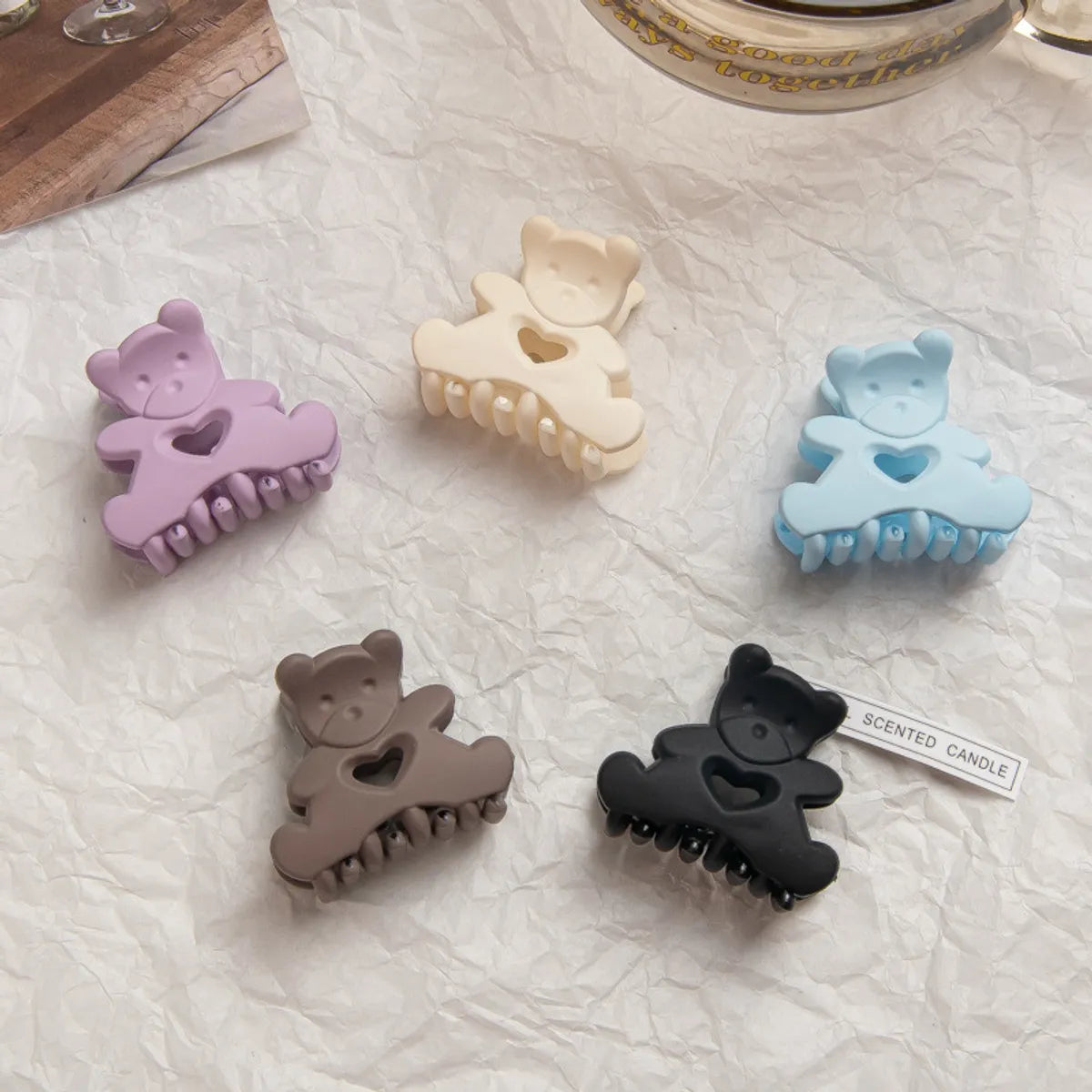 Cartoon Style Cute Bear Plastic Hair Claws