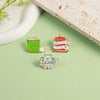 Cartoon Style Cute Book Cat Alloy Stoving Varnish Unisex Brooches