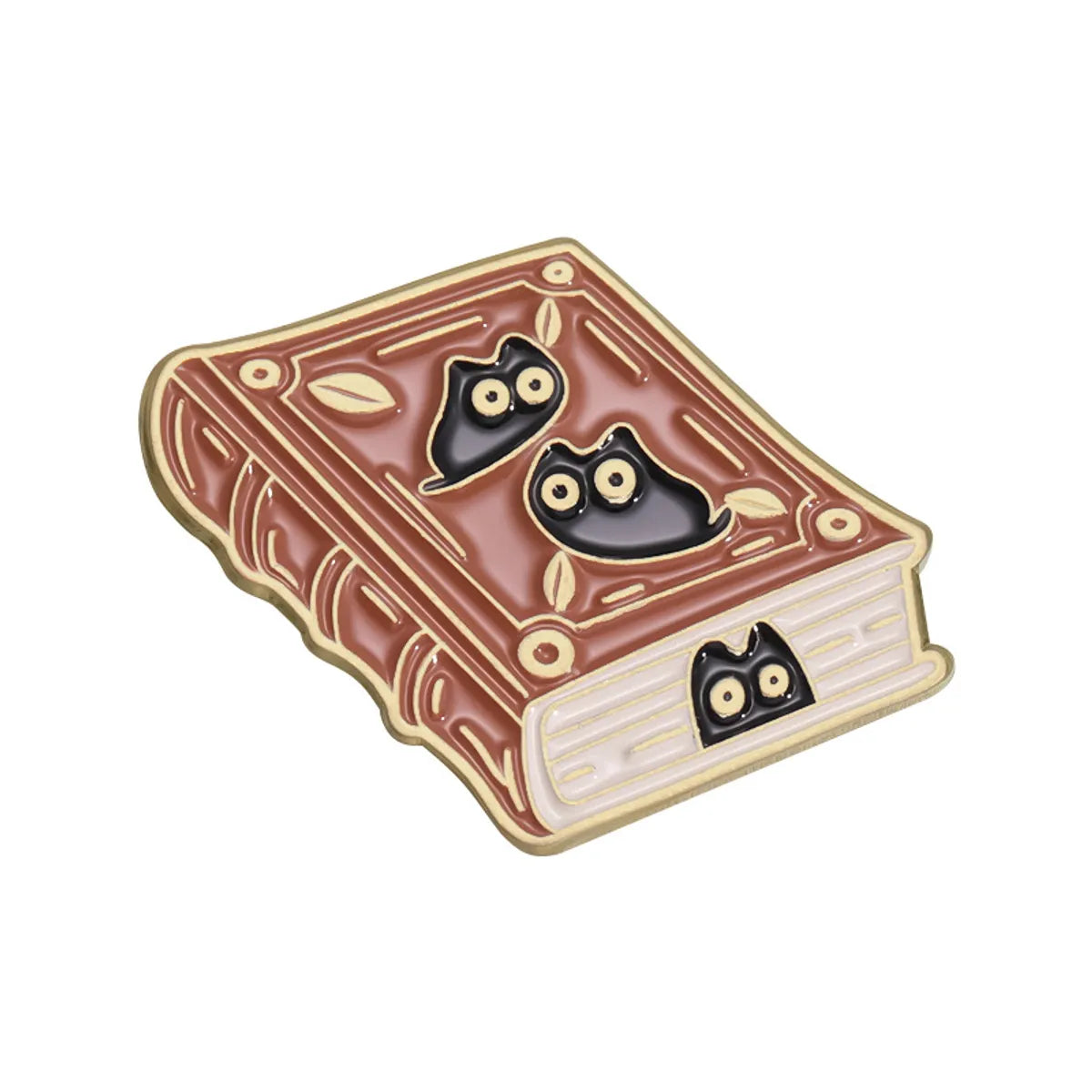 Cartoon Style Cute Book Moon Cat Alloy Plating Unisex Brooches