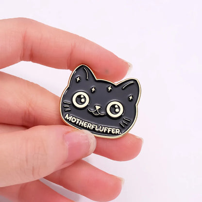 Cartoon Style Cute Book Moon Cat Alloy Plating Unisex Brooches