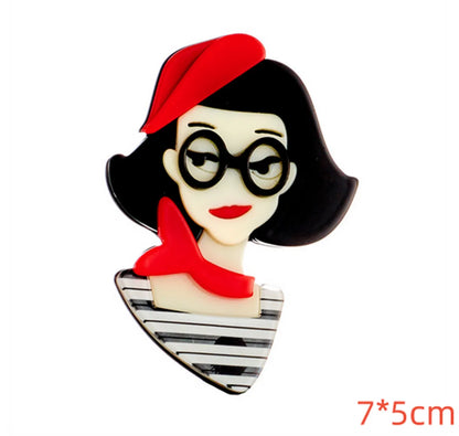 Cartoon Style Cute Cartoon Character Arylic Women'S Brooches