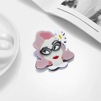 Cartoon Style Cute Cartoon Character Arylic Women'S Brooches